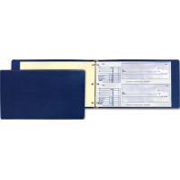 Manual Cheque Binder - 2 part cheque - Blue - W44372