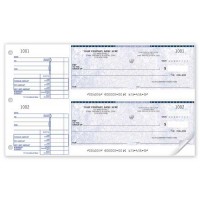 Standard Two-to-a-Page Cheque (Double Copy) - W437-2