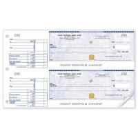 Basic Security Two-to-a-Page Cheque (Double Copy) - WSS437-2 / SS437-2