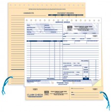 Service Order Forms w/ Claim Check & ID Tag (3 Copy) - W2311 / 2311 / 2311-3
