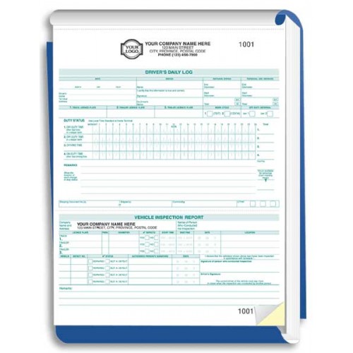 Truck Driver's Daily Log & Vehicle Inspection Books (2 Copy
